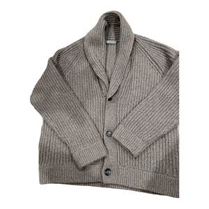 VINCE Shawl Color Wool Cardigan Men’s XL, Color: Olive Drab